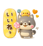 ぷっくり可愛い♡豆柴スイーツ（個別スタンプ：15）