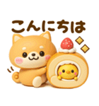 ぷっくり可愛い♡豆柴スイーツ（個別スタンプ：25）