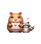 カピバラは君と一緒にいたい（個別スタンプ：16）