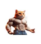 マッチョ猫は可愛いだけじゃない（個別スタンプ：6）