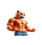 マッチョ猫は可愛いだけじゃない（個別スタンプ：7）