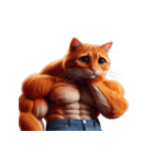 マッチョ猫は可愛いだけじゃない（個別スタンプ：9）