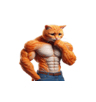 マッチョ猫は可愛いだけじゃない（個別スタンプ：22）