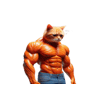 マッチョ猫は可愛いだけじゃない（個別スタンプ：24）
