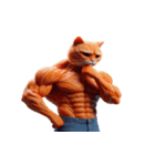 マッチョ猫は可愛いだけじゃない（個別スタンプ：28）