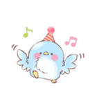 幸せな青い鳥さん（個別スタンプ：34）