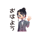 デキる仕事女子の夏★爽やか（個別スタンプ：3）