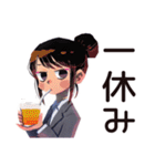 デキる仕事女子の夏★爽やか（個別スタンプ：17）