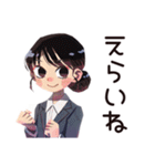 デキる仕事女子の夏★爽やか（個別スタンプ：21）