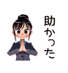 デキる仕事女子の夏★爽やか（個別スタンプ：22）