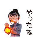 デキる仕事女子の夏★爽やか（個別スタンプ：31）