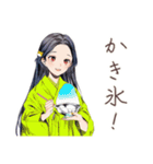 小町さんの優雅な平安夏物語（個別スタンプ：5）