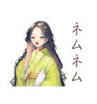 小町さんの優雅な平安夏物語（個別スタンプ：14）