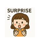 小さな女の子の日常スタンプ（個別スタンプ：3）
