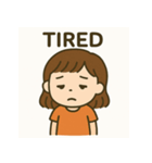 小さな女の子の日常スタンプ（個別スタンプ：6）
