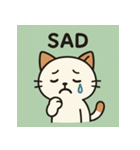 しろねこ感情スタンプ（個別スタンプ：1）