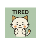 しろねこ感情スタンプ（個別スタンプ：5）