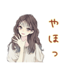 ふんわり大人女子★浴衣お祭りデート（個別スタンプ：2）