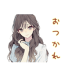 ふんわり大人女子★浴衣お祭りデート（個別スタンプ：3）