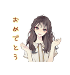 ふんわり大人女子★浴衣お祭りデート（個別スタンプ：10）