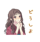 ふんわり大人女子★浴衣お祭りデート（個別スタンプ：37）
