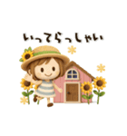 動く♡3D麦わらガール♡夏（個別スタンプ：18）