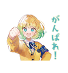 ポジティブな使いやすい女の子♡（個別スタンプ：11）