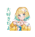 ポジティブな使いやすい女の子♡（個別スタンプ：12）