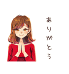 やさしい妻の寝坊おはよう（個別スタンプ：3）