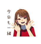 やさしい妻の寝坊おはよう（個別スタンプ：25）