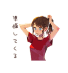 やさしい妻の寝坊おはよう（個別スタンプ：27）