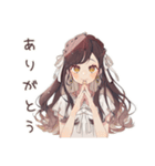 ゆるふわガーリーな女の子のカフェ活報告（個別スタンプ：3）