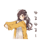 ゆるふわガーリーな女の子のカフェ活報告（個別スタンプ：16）