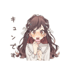 ゆるふわガーリーな女の子のカフェ活報告（個別スタンプ：21）
