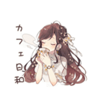 ゆるふわガーリーな女の子のカフェ活報告（個別スタンプ：32）