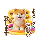 良く使う言葉の夏の柴犬- ̗̀ ☺︎  ̖́-（個別スタンプ：36）