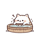 お風呂猫 気絶した,（個別スタンプ：15）