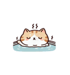 お風呂猫 気絶した,（個別スタンプ：21）