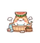 お風呂猫 お願い お願い,（個別スタンプ：12）
