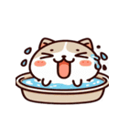 お風呂猫 ハートが壊れた,（個別スタンプ：1）