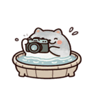 お風呂猫 すぐ行くよ,（個別スタンプ：6）