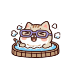 お風呂猫 すぐ行くよ,（個別スタンプ：7）