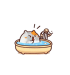 お風呂猫 すぐ行くよ,（個別スタンプ：14）