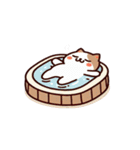 お風呂猫 すぐ行くよ,（個別スタンプ：18）