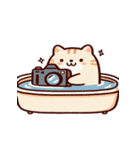お風呂猫 すぐ行くよ,（個別スタンプ：27）