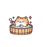 お風呂猫 殴られたいの？,（個別スタンプ：7）