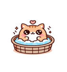 お風呂猫 殴られたいの？,（個別スタンプ：9）
