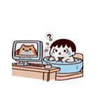 お風呂猫 殴られたいの？,（個別スタンプ：29）