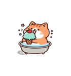 お風呂猫 入浴中,（個別スタンプ：29）
