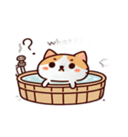 お風呂猫 ハグ,（個別スタンプ：8）
